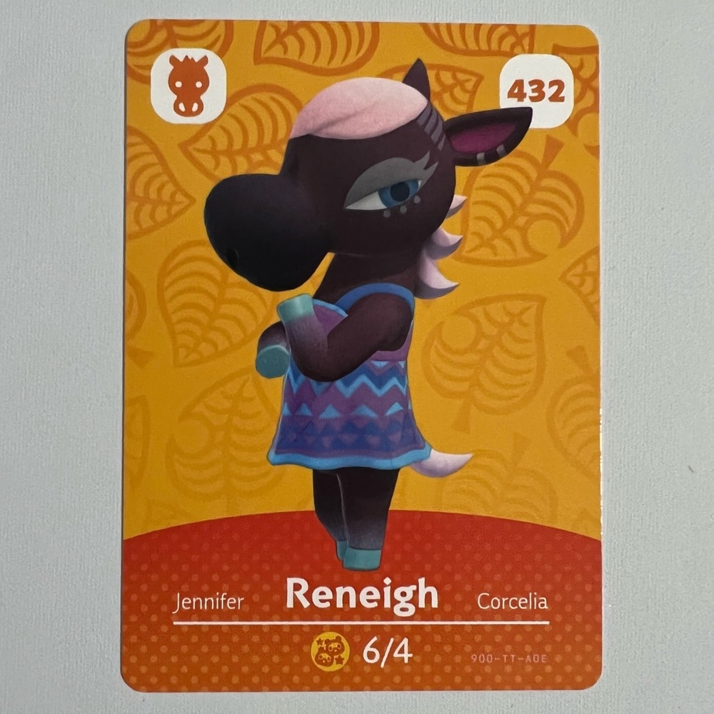 Animal Crossing Amiibo Card - Reneigh - 432